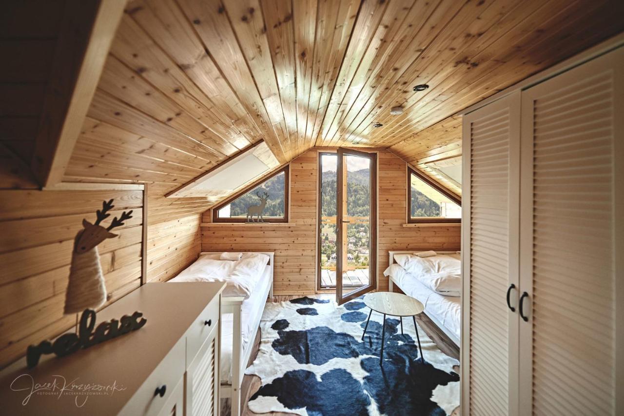 什切尔克Domek "Ski" Z Widokiem Na Gory, Sauna I Jacuzzi别墅 外观 照片